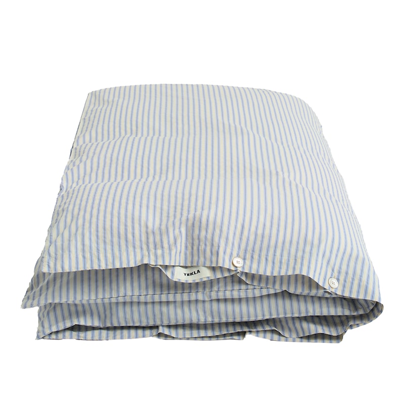 Tekla Percale Flint Stripes dynetrekk — Lanna