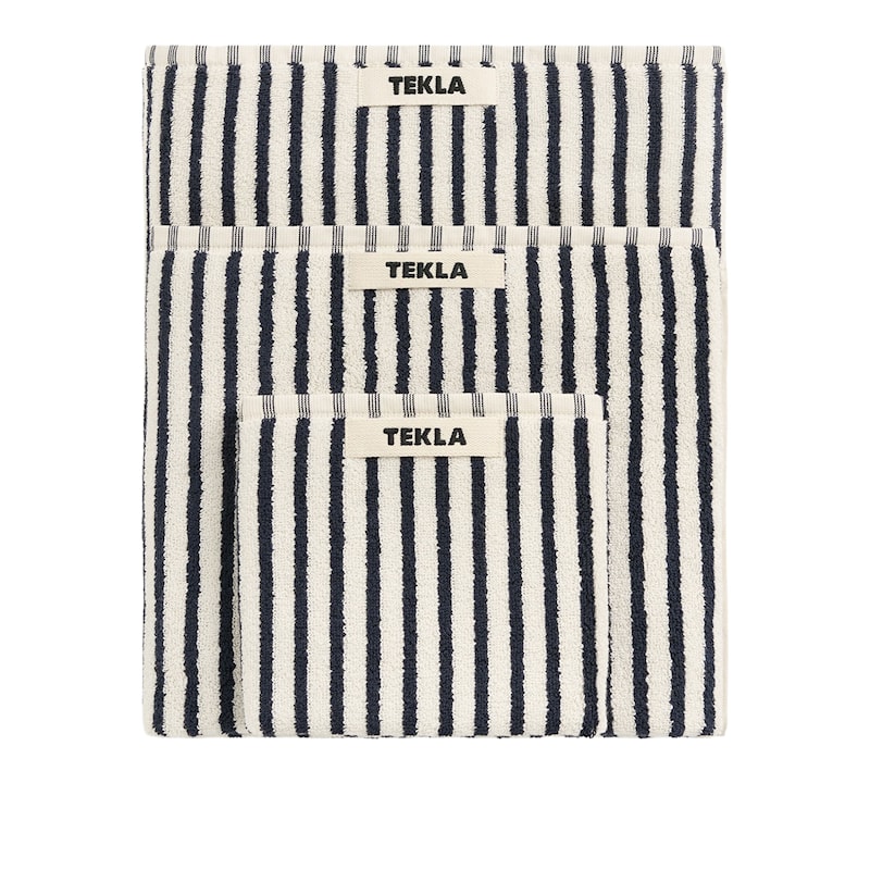 Tekla Terry Sailor Stripes håndkle — Lanna